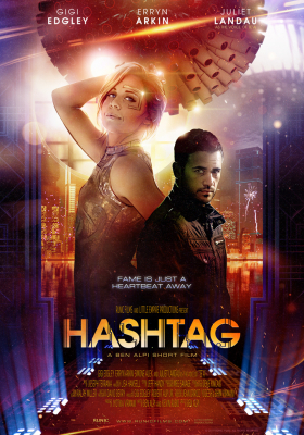 Hashtag Sci-Fi Short Film Poster with Gigi Edgley and Erryn Arkin